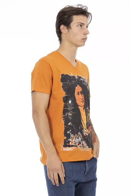Camiseta de algodón naranja Action de Trussardi para hombre