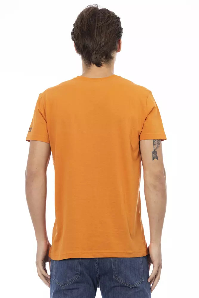 Camiseta de algodón naranja Action de Trussardi para hombre