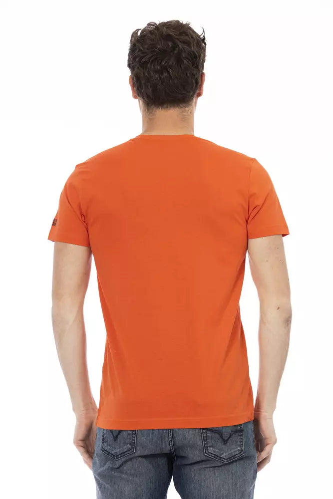 Camiseta de algodón roja Action de Trussardi para hombre