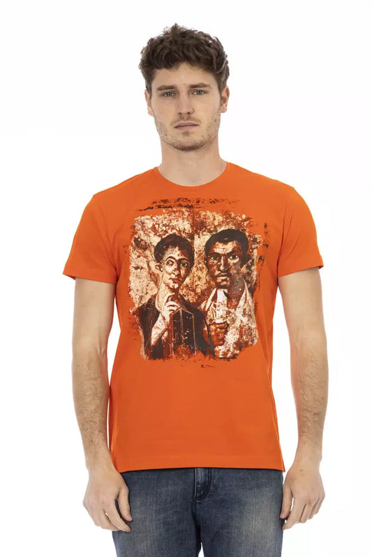 Camiseta de algodón naranja Action de Trussardi para hombre