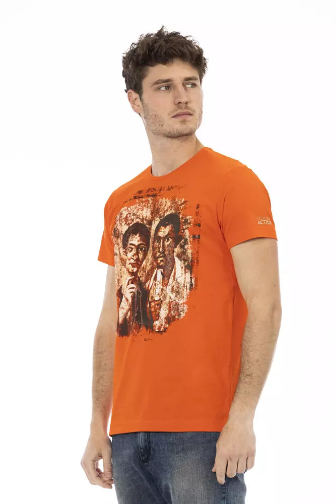 Camiseta de algodón naranja Action de Trussardi para hombre
