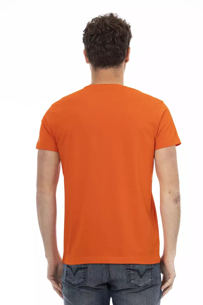 Camiseta de algodón naranja Action de Trussardi para hombre