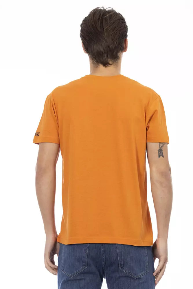 Camiseta de algodón naranja Action de Trussardi para hombre