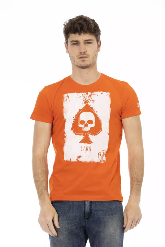 Camiseta de algodón naranja Action de Trussardi para hombre