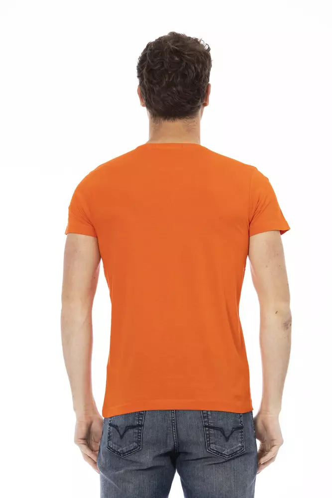Camiseta de algodón naranja Action de Trussardi para hombre