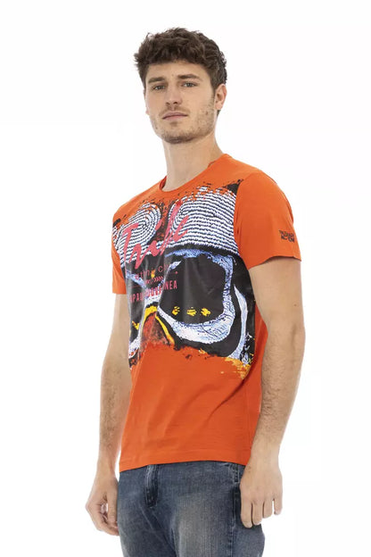 Camiseta de algodón naranja Action de Trussardi para hombre