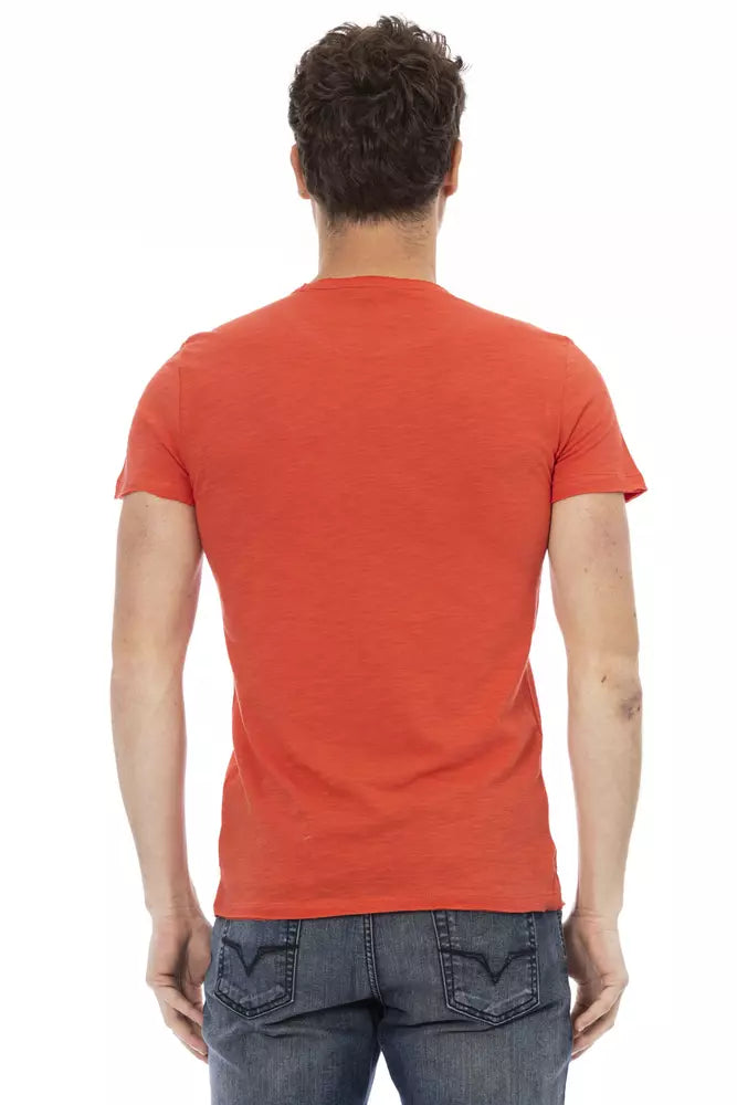 Camiseta de algodón roja Action de Trussardi para hombre