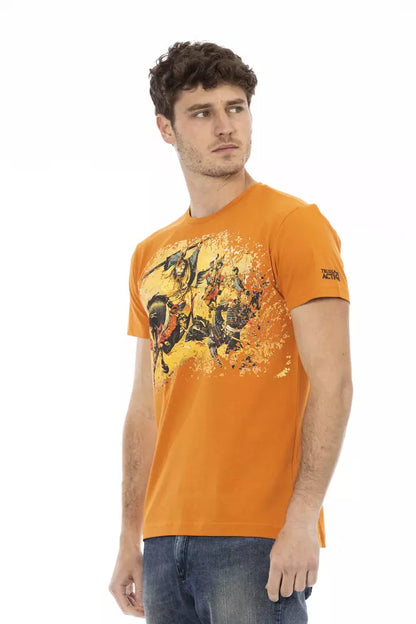 Camiseta de algodón naranja Action de Trussardi para hombre