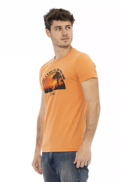 Camiseta de algodón naranja Action de Trussardi para hombre