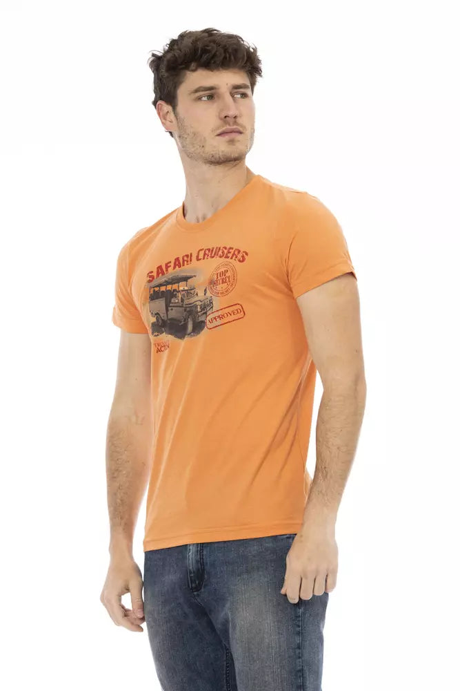 Camiseta de algodón naranja Action de Trussardi para hombre