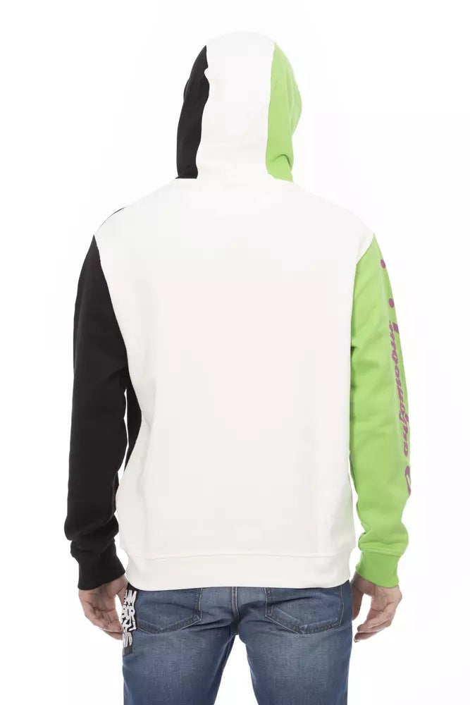 Sudadera con capucha de algodón blanco para hombre de Automobili Lamborghini