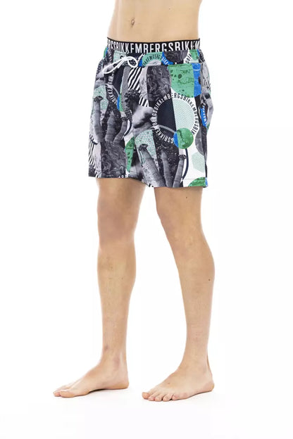 Bikkembergs Multicolor Polyester Men Swim Short