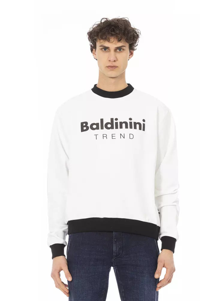 Jersey de algodón blanco para hombre Baldinini Trend