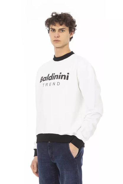 Jersey de algodón blanco para hombre Baldinini Trend