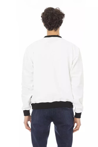 Jersey de algodón blanco para hombre Baldinini Trend