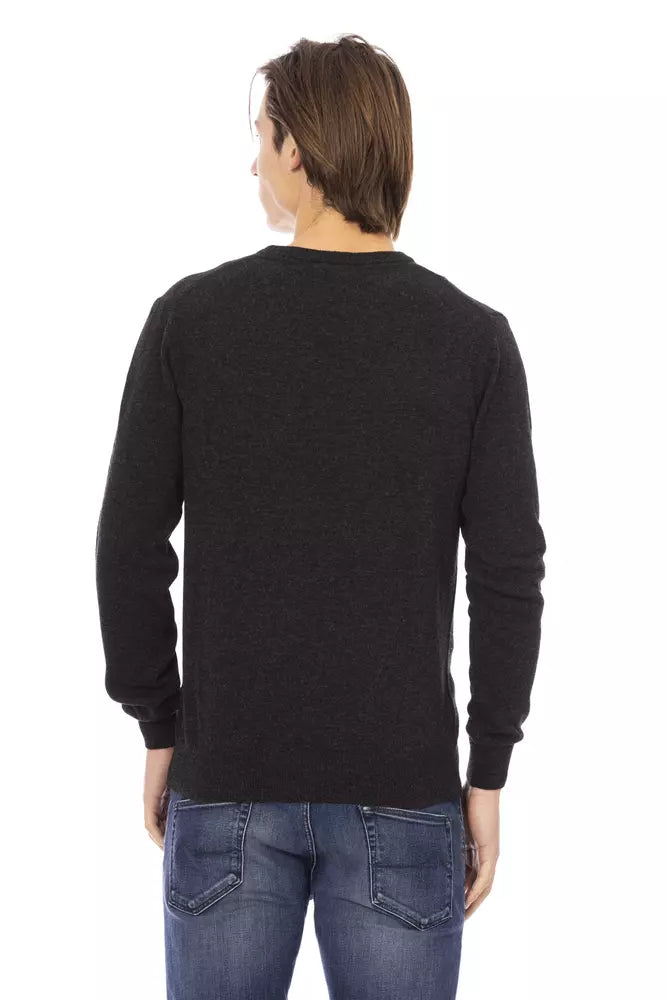 Jersey de lana negro para hombre Baldinini Trend