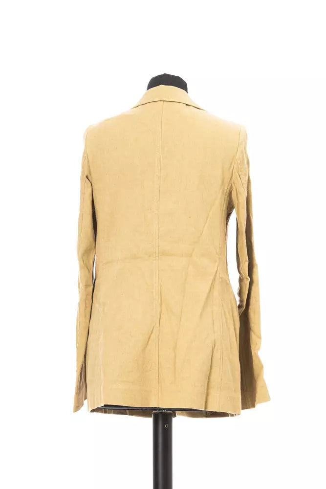 Blazer de algodón beige para mujer de Jacob Cohen