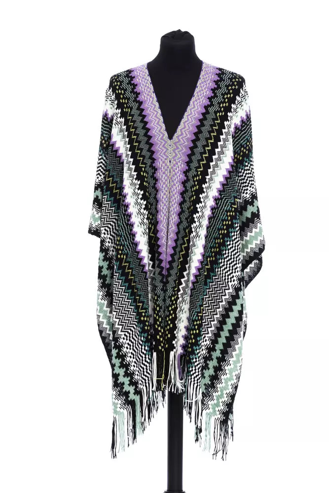 Missoni Multicolor Wool Women Poncho