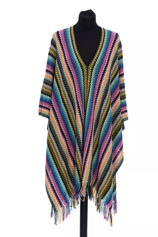 Poncho de lana multicolor para mujer de Missoni