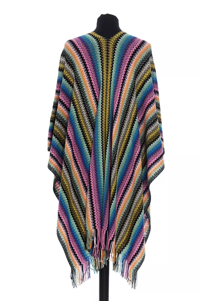 Poncho de lana multicolor para mujer de Missoni