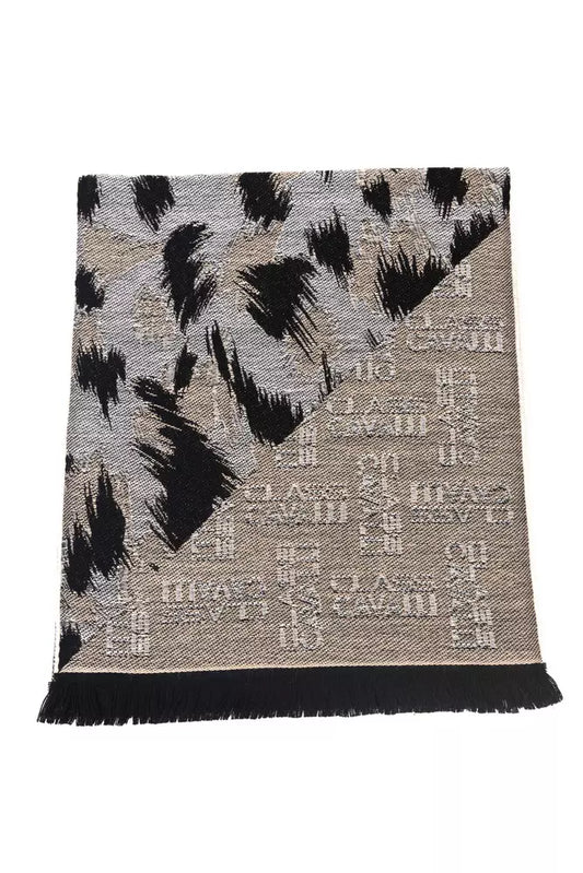 Bufanda unisex de lana color beige de Cavalli Class