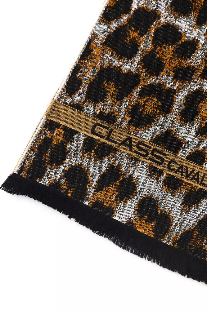 Bufanda de lana marrón para hombre de Cavalli Class