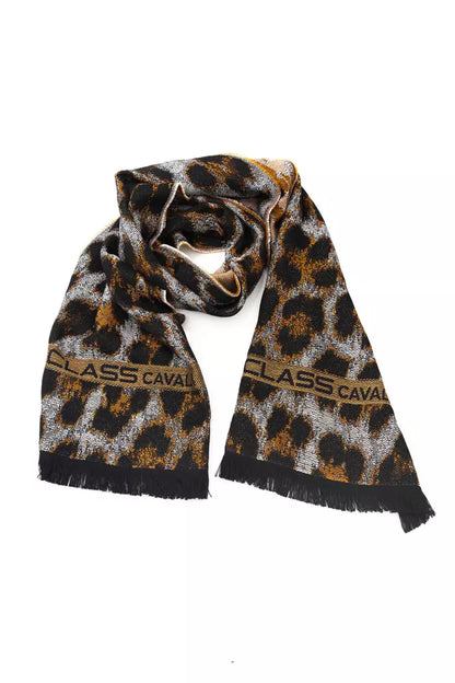 Bufanda de lana marrón para hombre de Cavalli Class