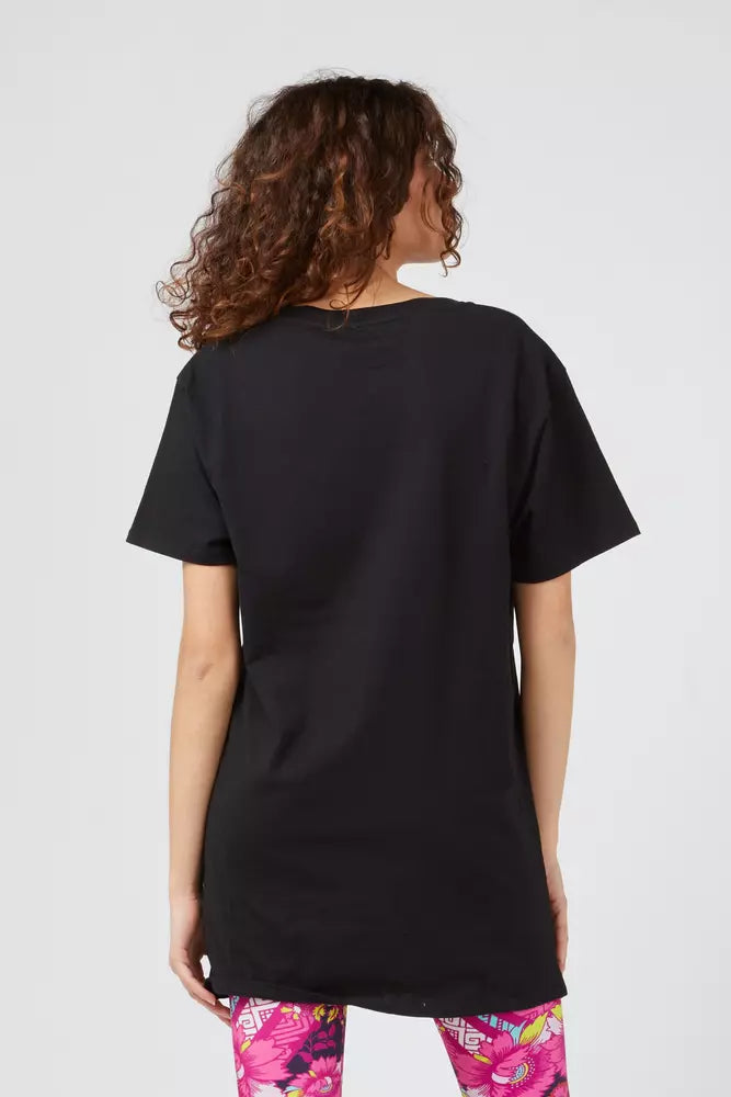 Camiseta de algodón negra para mujer Custo Barcelona