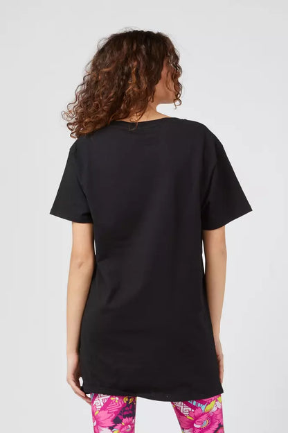 Camiseta de algodón negra para mujer Custo Barcelona