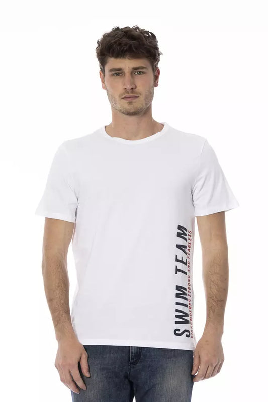 Camiseta de algodón blanca para hombre de Bikkembergs