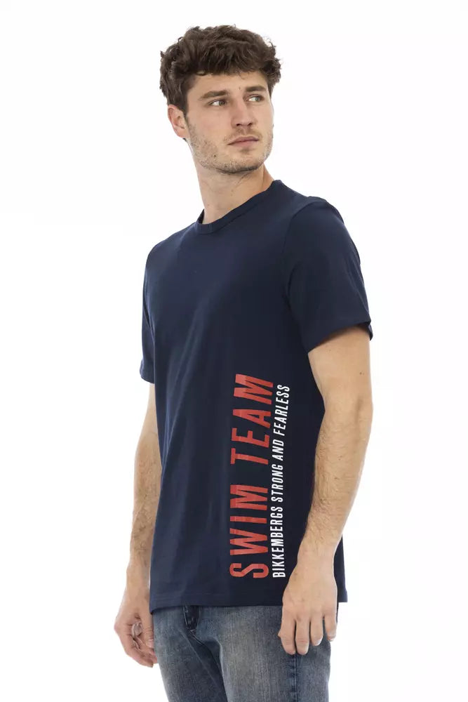 Camiseta de algodón para hombre del ejército Bikkembergs