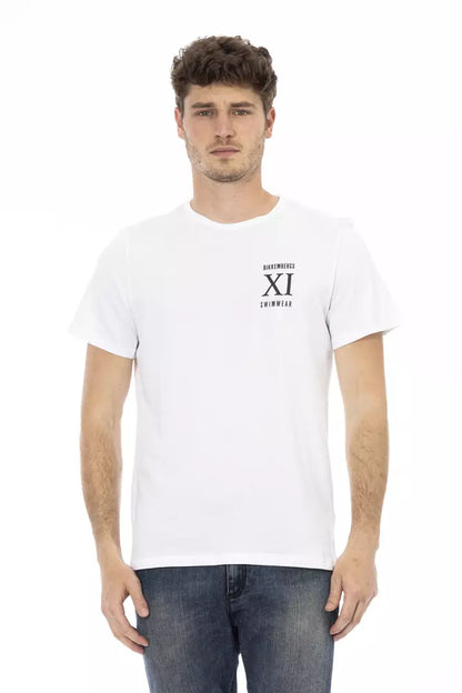 Camiseta de algodón blanca para hombre de Bikkembergs