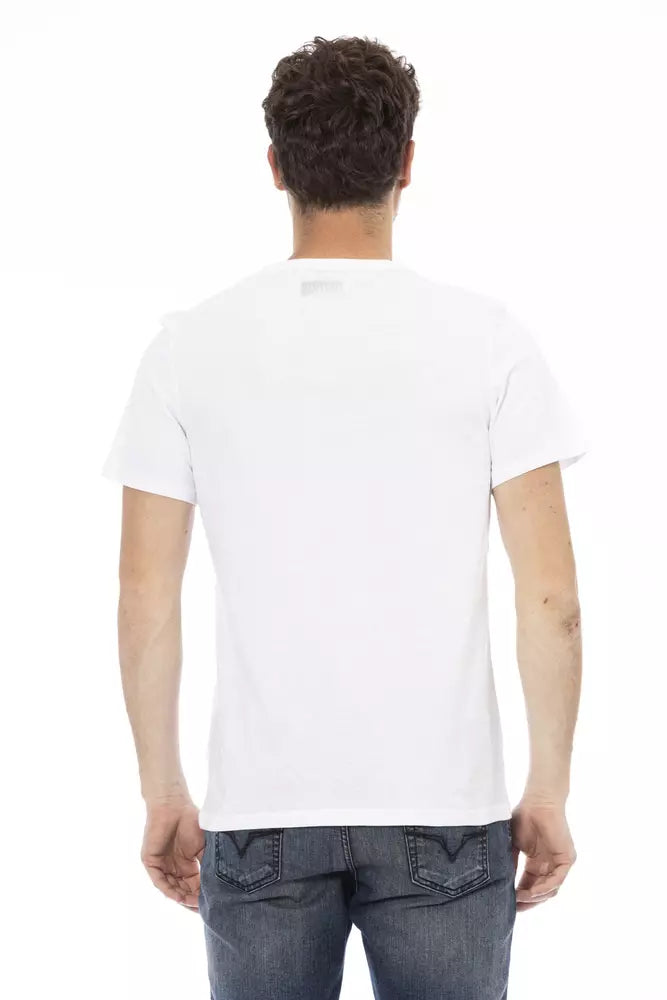 Camiseta de algodón blanca para hombre de Bikkembergs