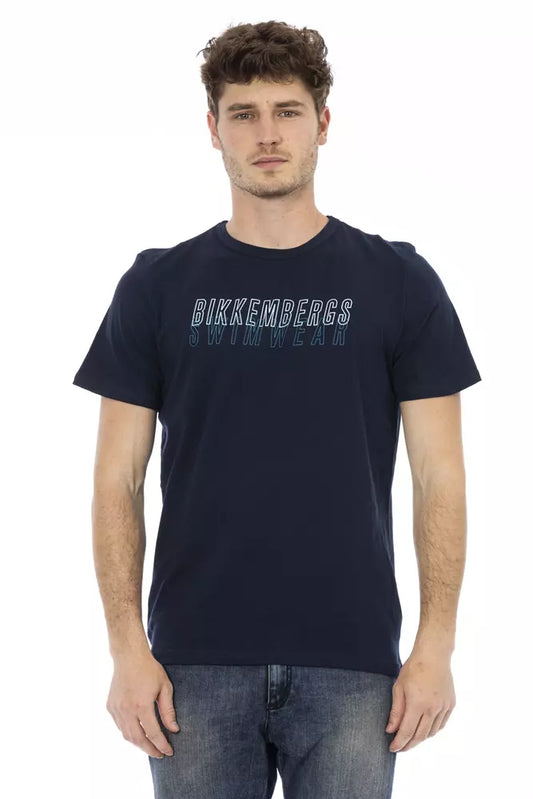 Camiseta de algodón para hombre del ejército Bikkembergs