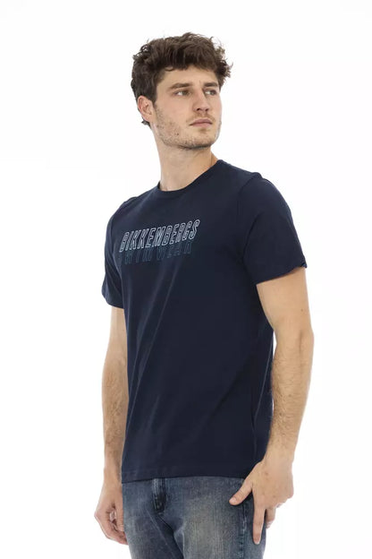 Camiseta de algodón para hombre del ejército Bikkembergs