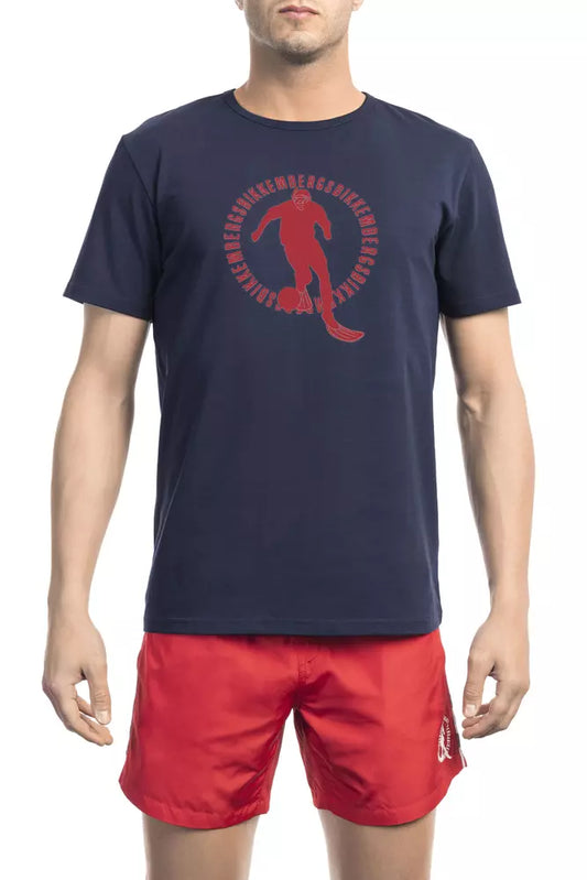 Camiseta de algodón para hombre del ejército Bikkembergs