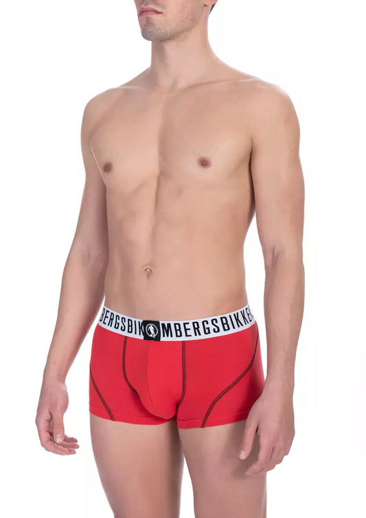 Calzoncillos tipo bóxer de algodón rojo para hombre de Bikkembergs