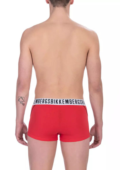 Calzoncillos tipo bóxer de algodón rojo para hombre de Bikkembergs