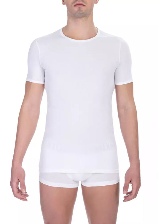 Camiseta de algodón blanca para hombre de Bikkembergs