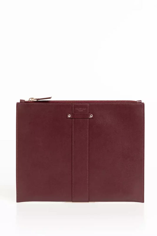 Cartera de hombre de piel marrón Trussardi