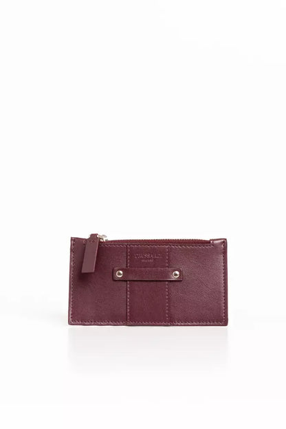 Cartera de hombre de piel marrón Trussardi