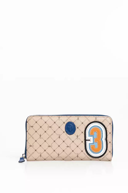 Cartera de hombre de piel beige Trussardi