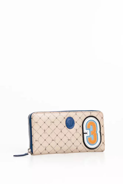 Cartera de hombre de piel beige Trussardi