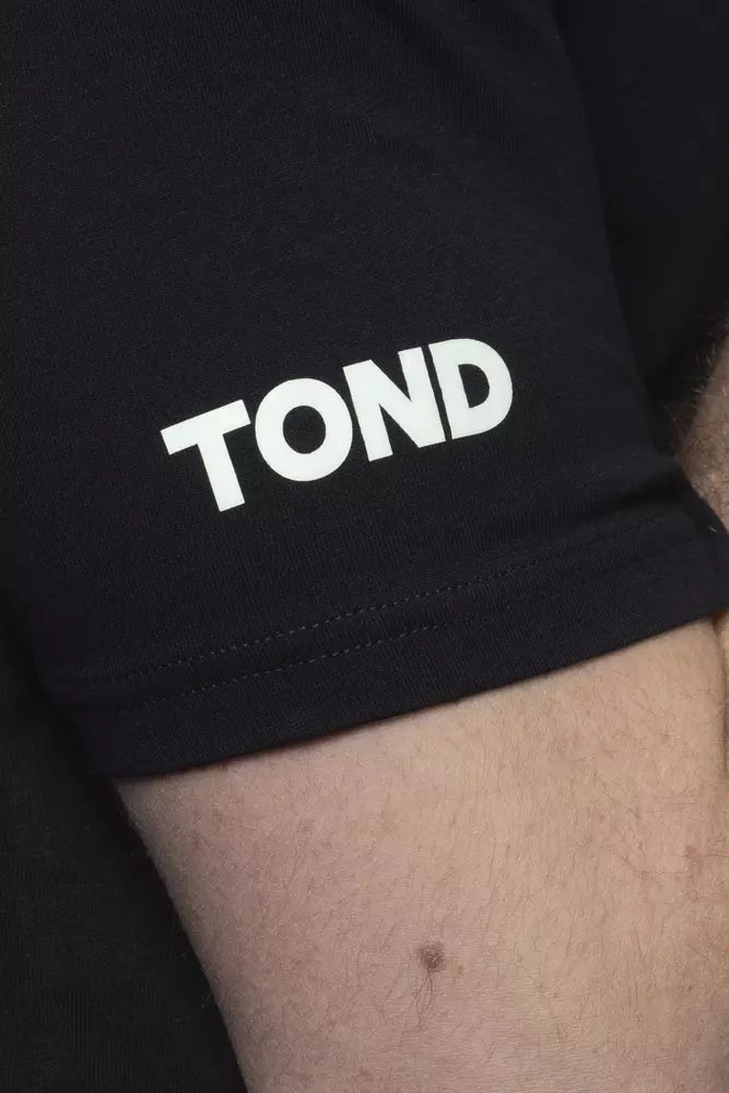 Camiseta de algodón negra Tond para hombre
