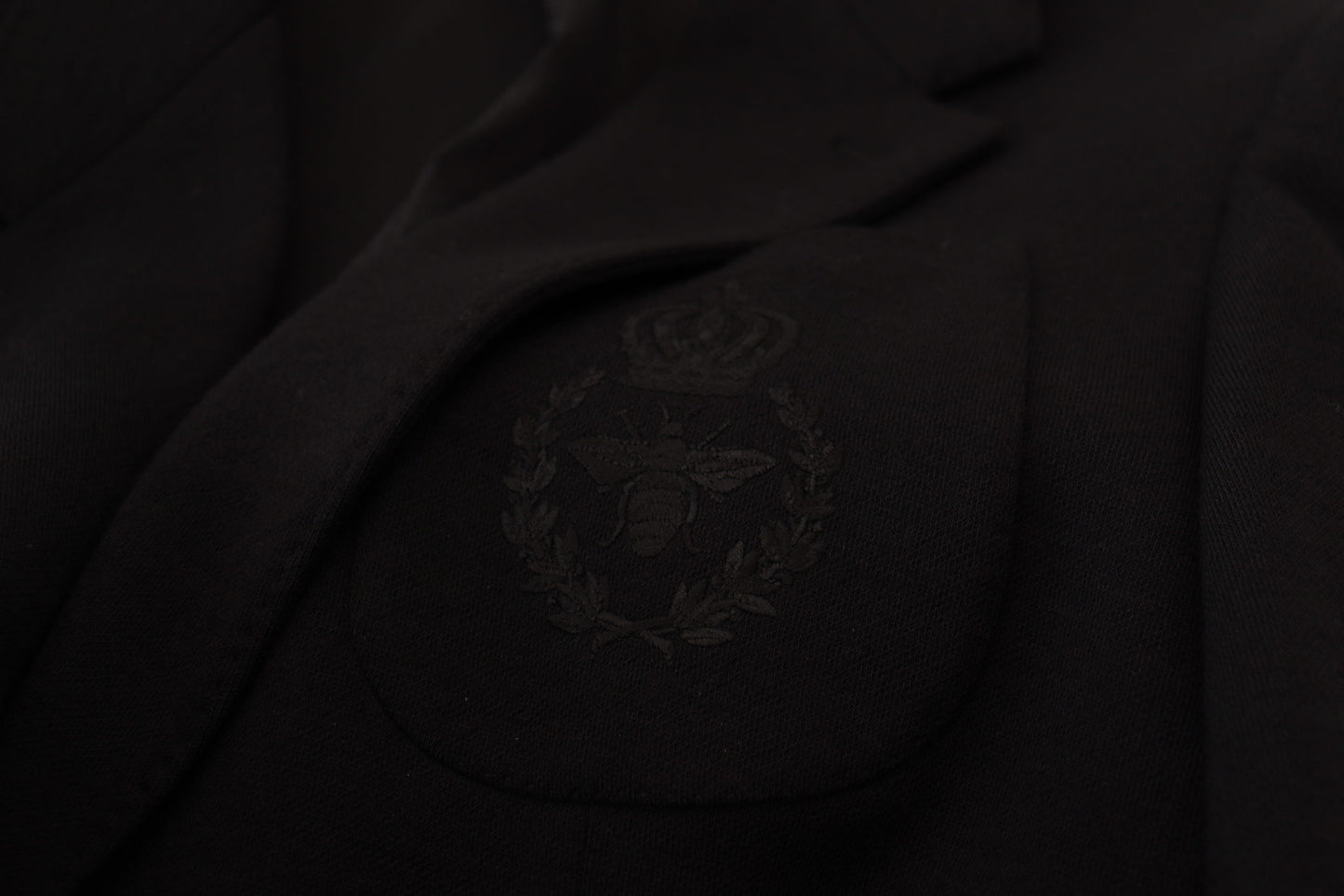 Blazer elegante de lana negra con botonadura sencilla de Dolce &amp; Gabbana