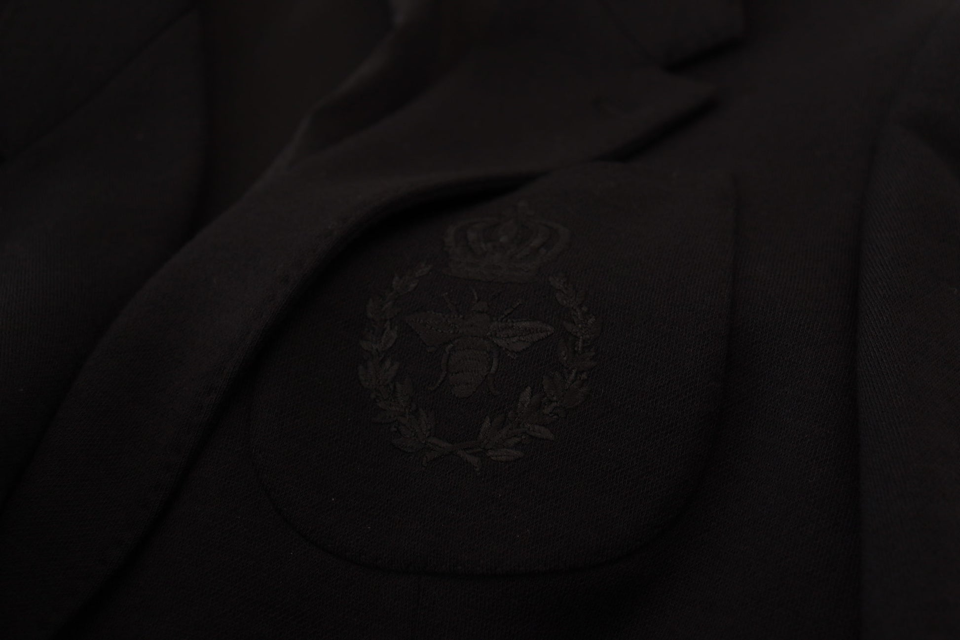 Blazer elegante de lana negra con botonadura sencilla de Dolce &amp; Gabbana
