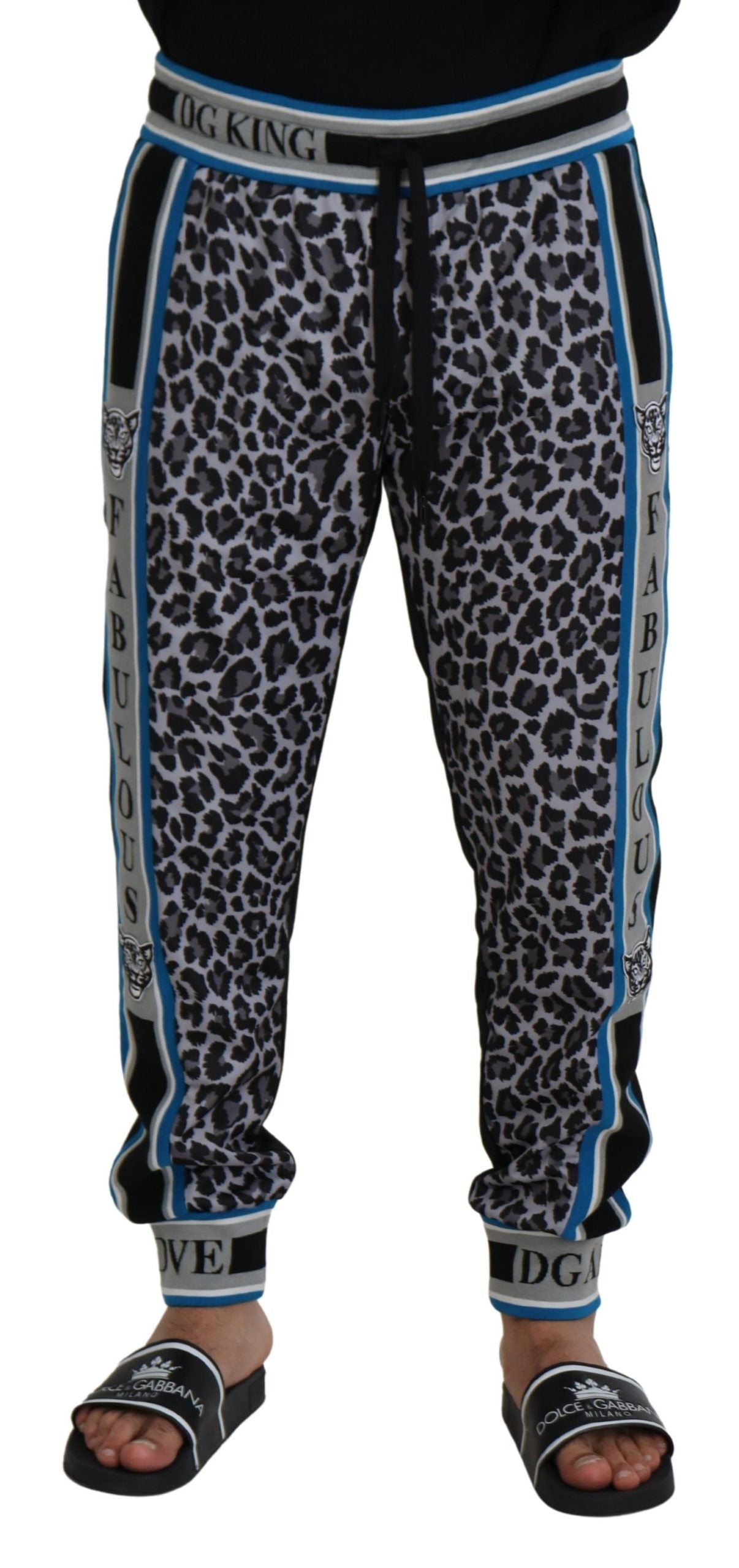 Pantalones jogger multicolores elegantes de Dolce &amp; Gabbana