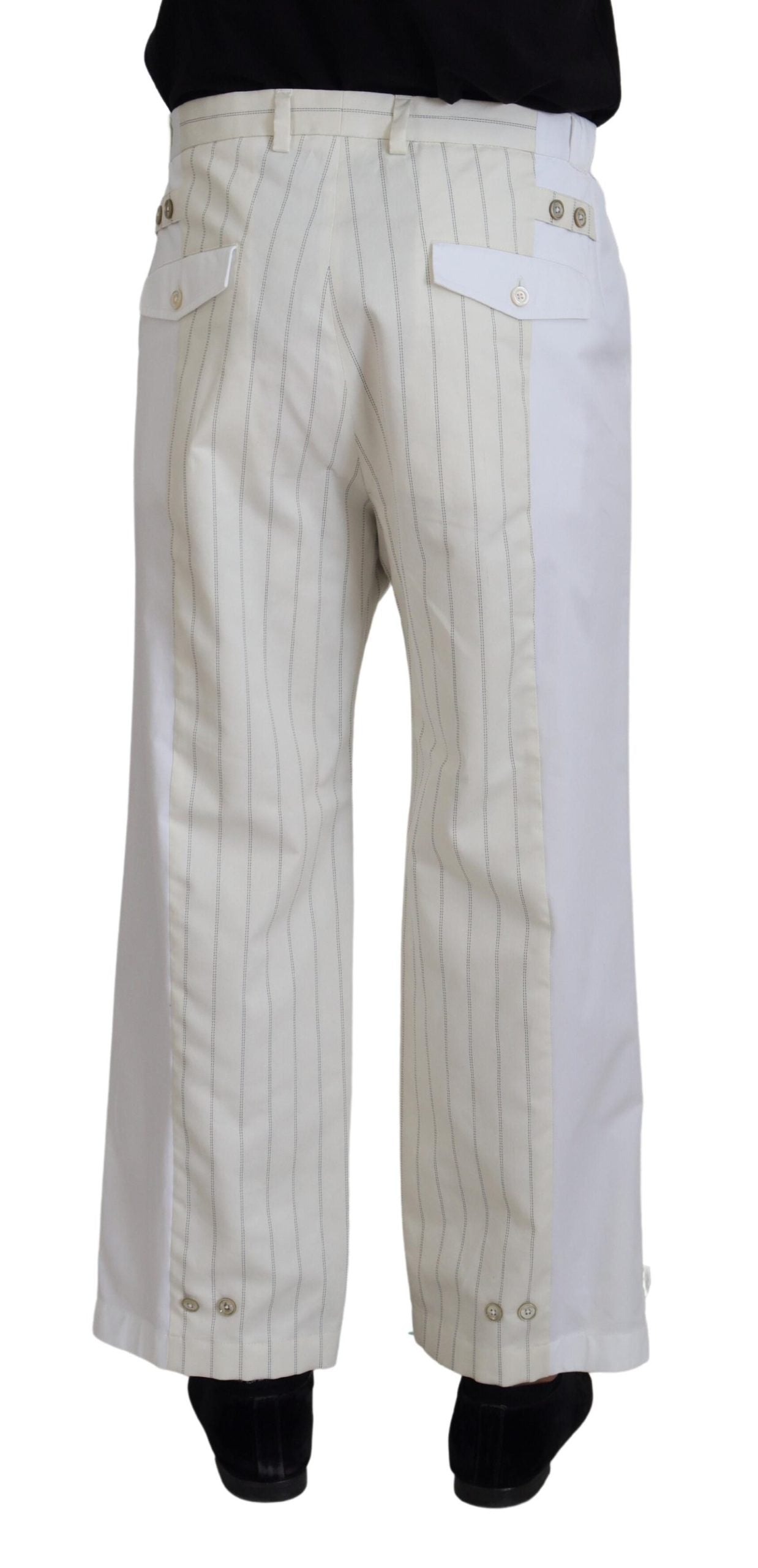 Pantalones elegantes de rayas blancas MainLine de Dolce &amp; Gabbana