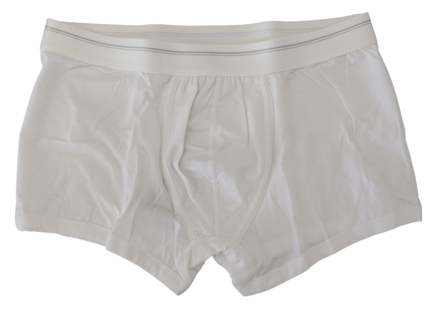 Dolce & Gabbana Elegant White Cotton Blend Boxer Shorts