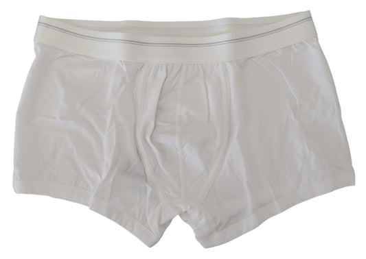 Boxer elegante de mezcla de algodón blanco de Dolce &amp; Gabbana